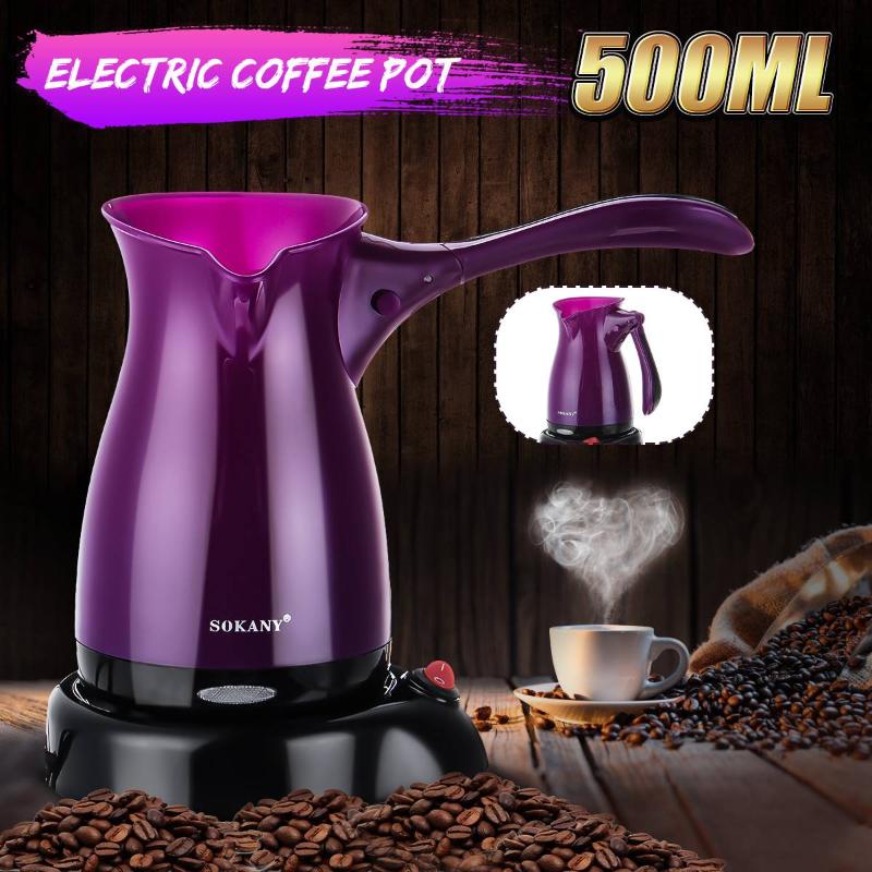500ML Portable Electric Coffee Maker Turkish Greek Coffee Machine 220V Espresso Moka Pot Grade Kettle Anti-slip Base
500ML Portable Electric Coffee Maker Turkish Greek Coffee Machine 220V Espresso Moka Pot Grade Kettle Anti-slip Base