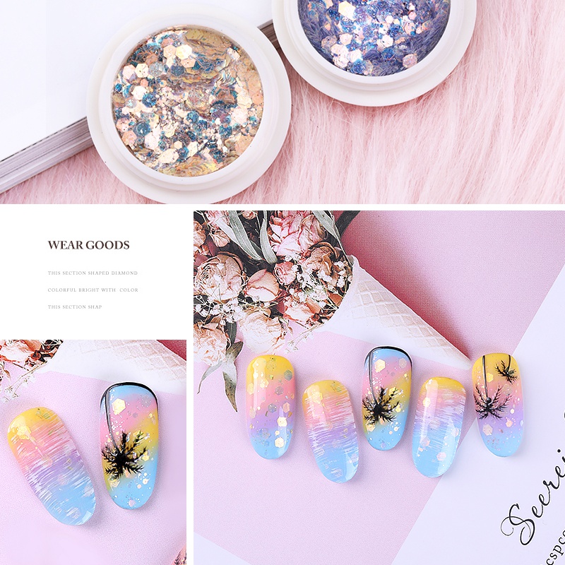 2020 Brand New Nail Mermaid Glitter Flakes Sparkly 3D Hexagon Colorful Sequins Spangles Polish Manicure Nail Art Decorations Q1
2020 Brand New Nail Mermaid Glitter Flakes Sparkly 3D Hexagon Colorful Sequins Spangles Polish Manicure Nail Art Decorations Q1