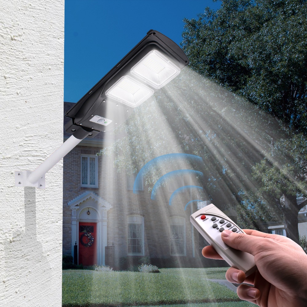 90W 180 LEDs Solar Sensor Outdoor Light with Light Control and Radar Sensor Black for Pathway, Campus, Farm, Perimeter Security etc
90W 180 LEDs Solar Sensor Outdoor Light with Light Control and Radar Sensor Black for Pathway, Campus, Farm, Perimeter Security etc