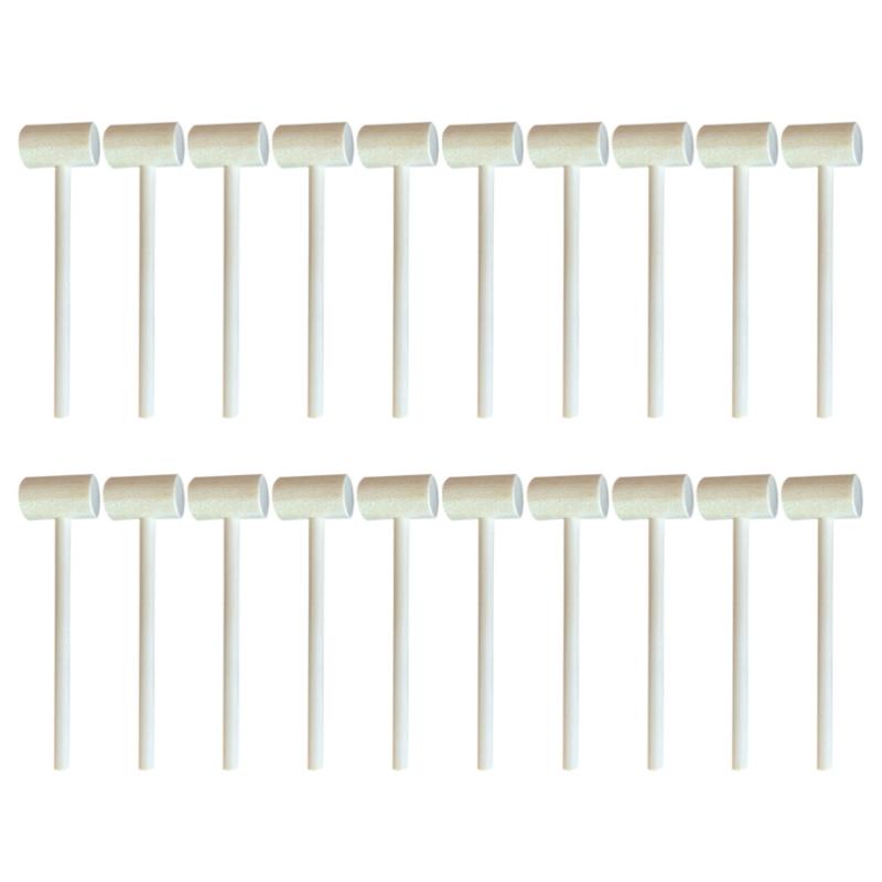 20 pcs Creative Solid Wood Flat Head Educational Toy Mini Hammers Hitting Hammer for Home 
20 pcs Creative Solid Wood Flat Head Educational Toy Mini Hammers Hitting Hammer for Home