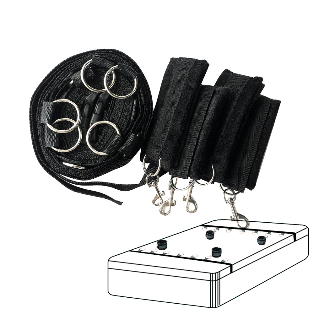 Adult Erotic Toy Handcuffs & Ankle Cuffs BDSM Bondage Sex Toys For Couples Under Bed Restraint Bondage Fetish Slave Sex Products T200813