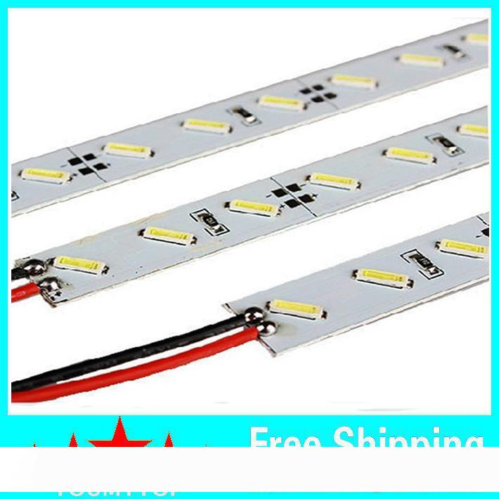 Hard LED Strip 7020 SMD Cool Warm White Rigid Bar 72 LEDs LED Light non-waterproof DC 12V high bright led strip