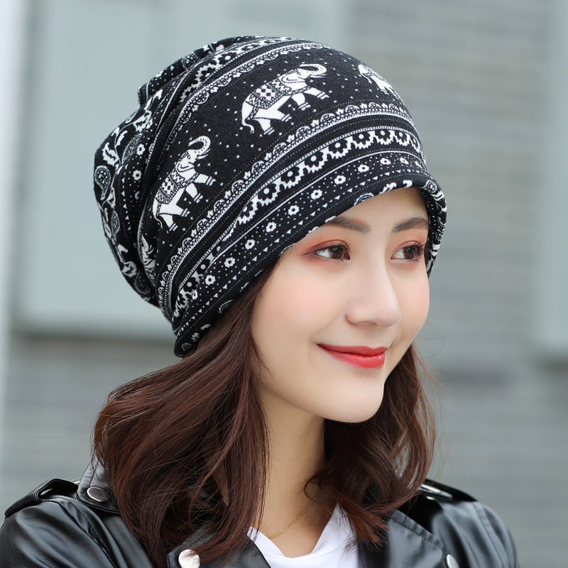 Fashion Women Animal Print Beanies Spring Women Beanie Autumn Winter Hats For Multifunction Scarf Cap, Black
Fashion Women Animal Print Beanies Spring Women Beanie Autumn Winter Hats For Multifunction Scarf Cap, Black