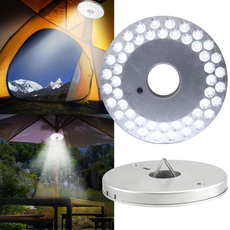 Tent Lights Pole Light Patio Lamp LED Lantern Poles Umbrella Light Portable Outdoor Camping Lamp for Yard Garden Emergency