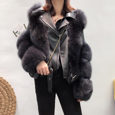women real fur geniune sheep leather coat short jacket 2020 fashion patchwork fluffy winter furry flush, Dark grey
women real fur geniune sheep leather coat short jacket 2020 fashion patchwork fluffy winter furry flush, Dark grey