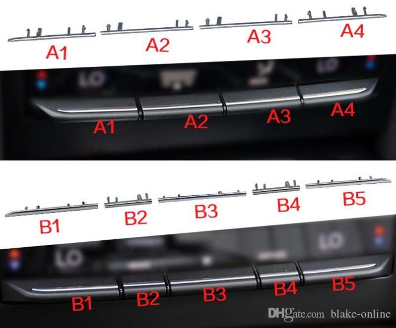 Car Button Electroplating Strip Central Control Air Conditioning Panel Buttons Frame Trim for Mercedes Benz W212 E E-Class E300 E260