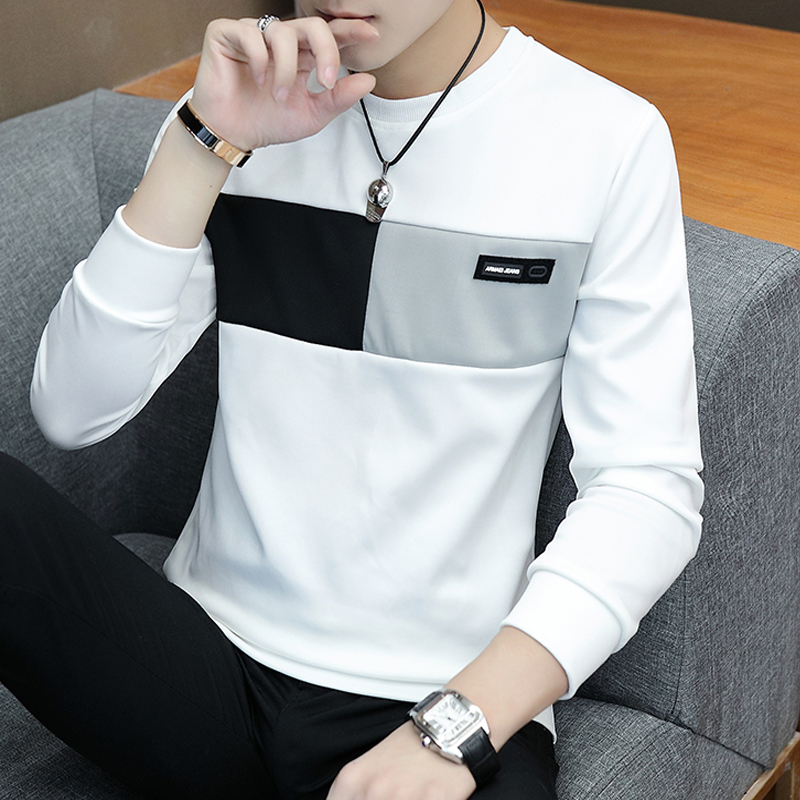 2019 New T - shirt Men's Long Sleeve Shirt Trend Loose Clothes Thin Backing Shirt, White
2019 New T - shirt Men's Long Sleeve Shirt Trend Loose Clothes Thin Backing Shirt, White