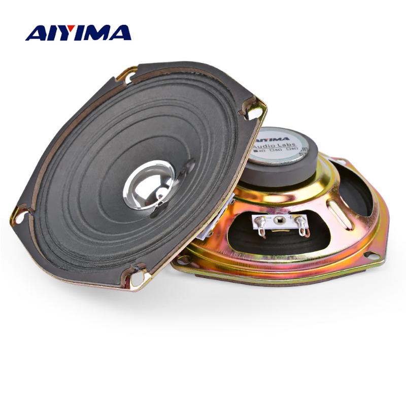 

AIYIMA 2Pcs 5 Inch Portable Audio Full Range Speakers Column Music Sound Speaker 4 Ohm 5W Loudspeaker DIY For Home Theater