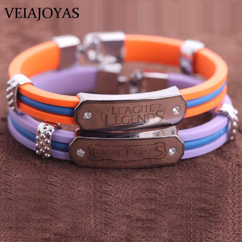 Game Silicone Bracelet League Alloy Wristband Bangle for women Fashion Leather Charm Bracelets Cosplay Jewelry Accessories
Game Silicone Bracelet League Alloy Wristband Bangle for women Fashion Leather Charm Bracelets Cosplay Jewelry Accessories