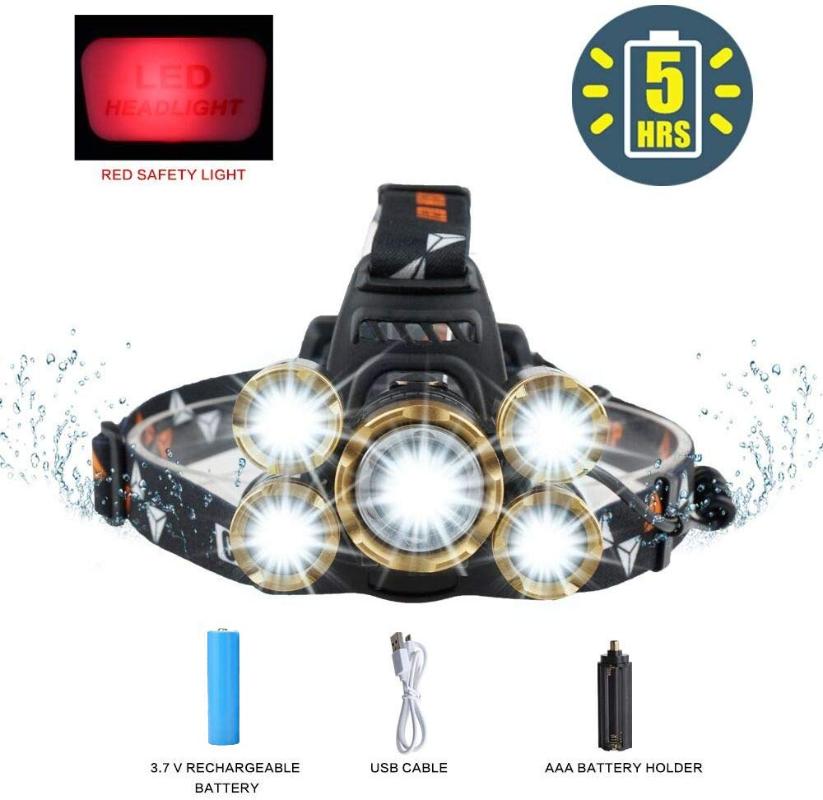 2020Newest! LED Headlamp , 3800 Lumen Brightest 4-Mode Headlight, Waterproof, Zoomable Headlamp For Adults
2020Newest! LED Headlamp , 3800 Lumen Brightest 4-Mode Headlight, Waterproof, Zoomable Headlamp For Adults