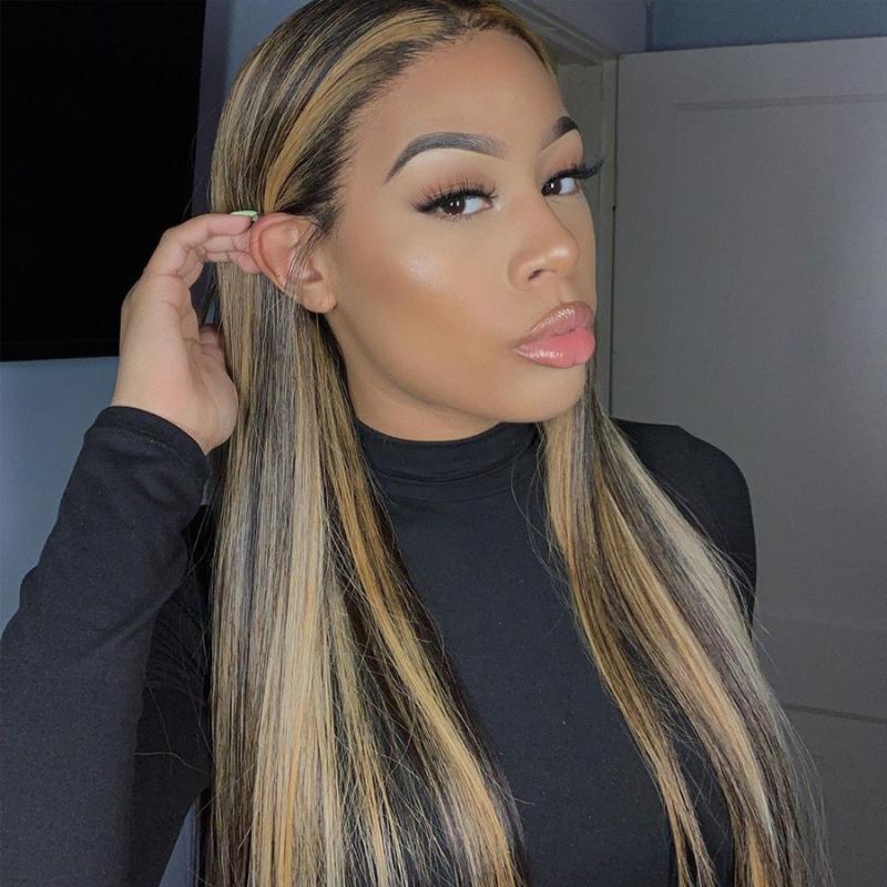 2x4 Honey Blonde Brown Wig HighLight Straight Hair Wig Peruvian Remy For Women 100% Human Hair 150% Density Color slove, As pic
2x4 Honey Blonde Brown Wig HighLight Straight Hair Wig Peruvian Remy For Women 100% Human Hair 150% Density Color slove, As pic