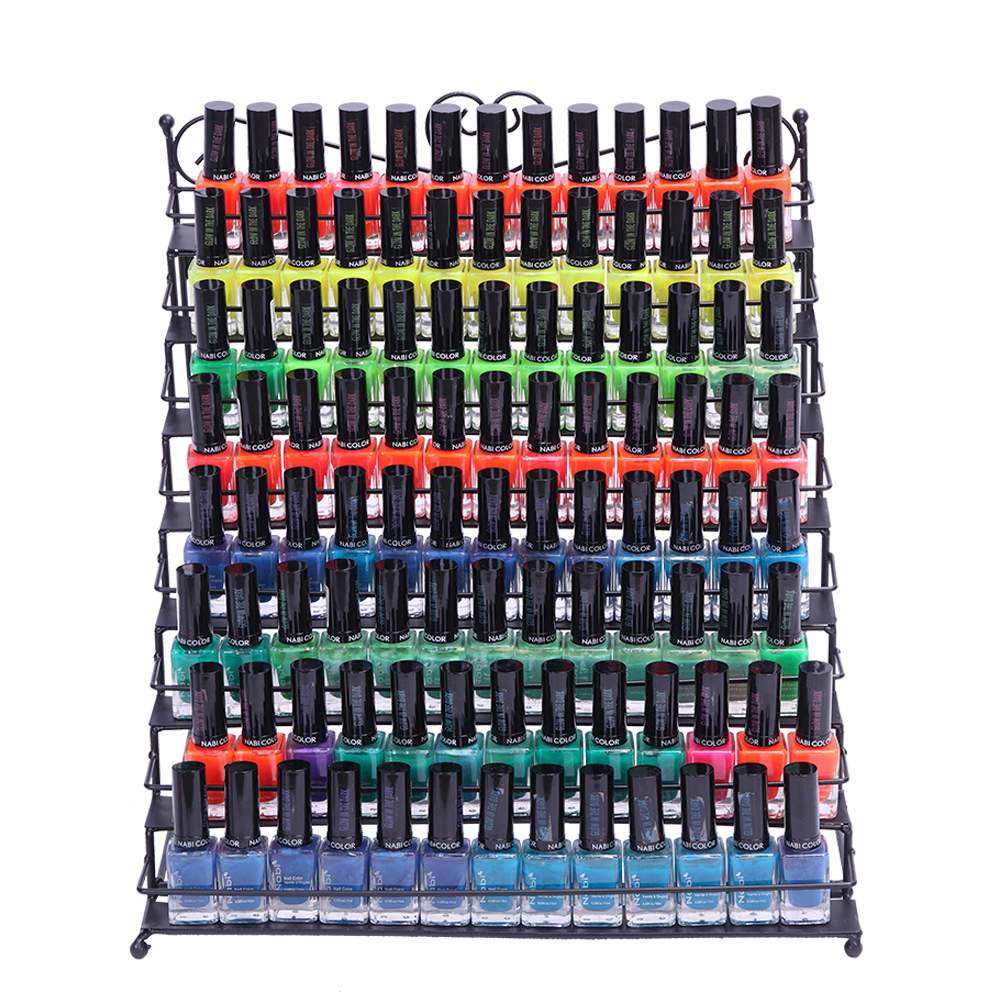 Black Metal Heart 8-Tier Step-Risers Nail Polish Rack, More than 100 Nail polish bottles Storage,Table Top Organizer Display
Black Metal Heart 8-Tier Step-Risers Nail Polish Rack, More than 100 Nail polish bottles Storage,Table Top Organizer Display