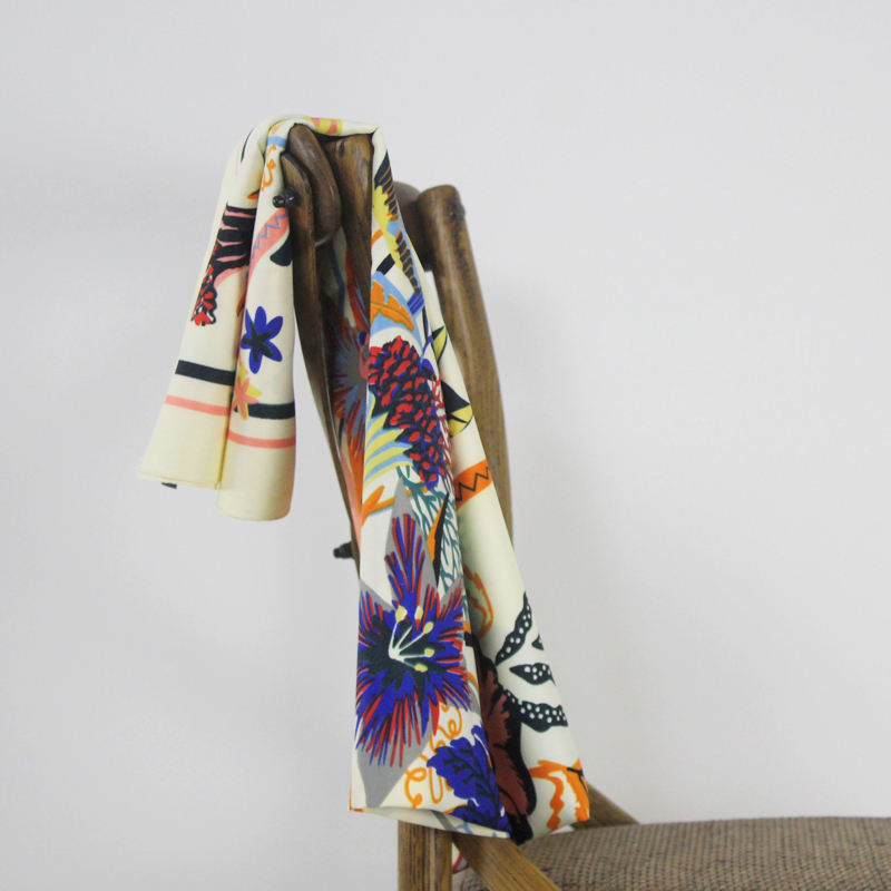 Silk Twill Square Scarf Women Large Shawl Stole Hijab Soie Vintage Woman Floral Print Scarfs 130 130cm Wholesale