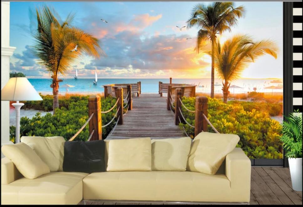 3d wallpaper custom photo mural on the wall Summer sunset beach coconut tree landscape home decor photo wallpaper in the living room, Non-woven wallpaper
3d wallpaper custom photo mural on the wall Summer sunset beach coconut tree landscape home decor photo wallpaper in the living room, Non-woven wallpaper