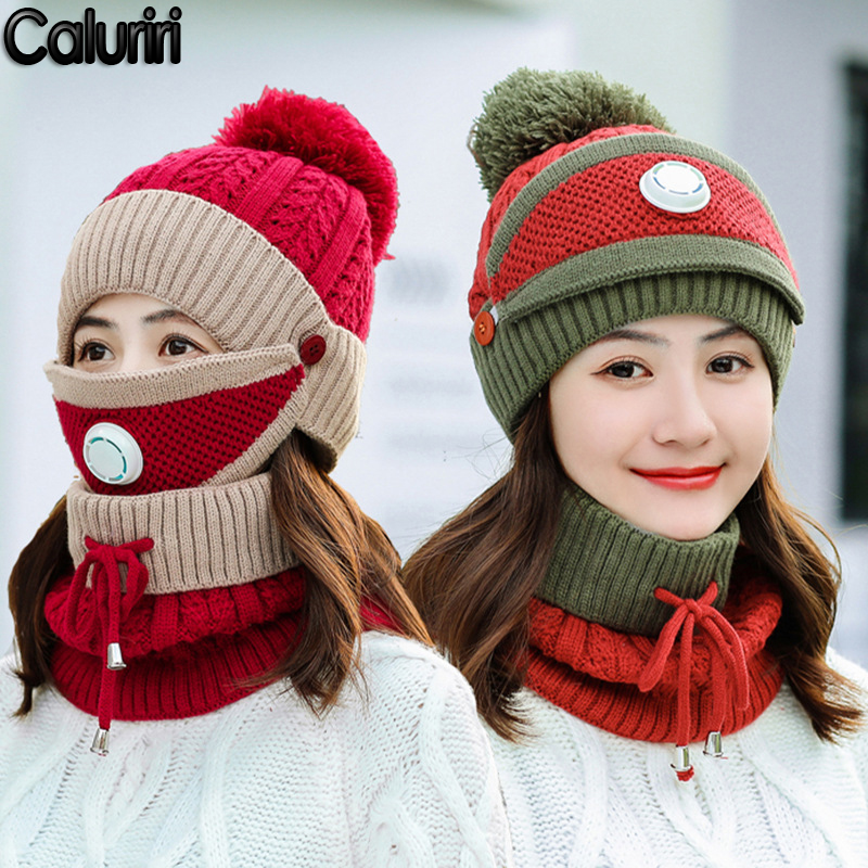 Caluriri New Windproof Beanies Hat Women Warm Knit Hats Scarf Sets Winter Padded Mask Neck Protector 3 PC Set Cycling Wool Caps
Caluriri New Windproof Beanies Hat Women Warm Knit Hats Scarf Sets Winter Padded Mask Neck Protector 3 PC Set Cycling Wool Caps