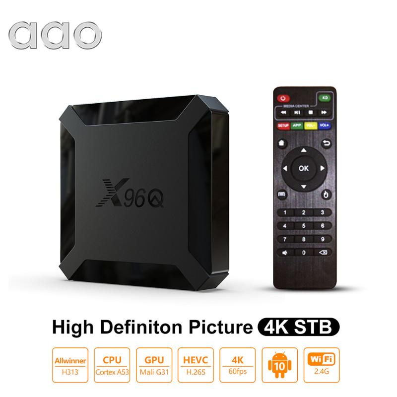 AAO X96Q Set Top Box Android 10.0 TV box 2G 16G Smart TVBOX Allwinner H313 Quad Core 2.4G 2K 4K WiFi Netflix Media Player PK X96
AAO X96Q Set Top Box Android 10.0 TV box 2G 16G Smart TVBOX Allwinner H313 Quad Core 2.4G 2K 4K WiFi Netflix Media Player PK X96