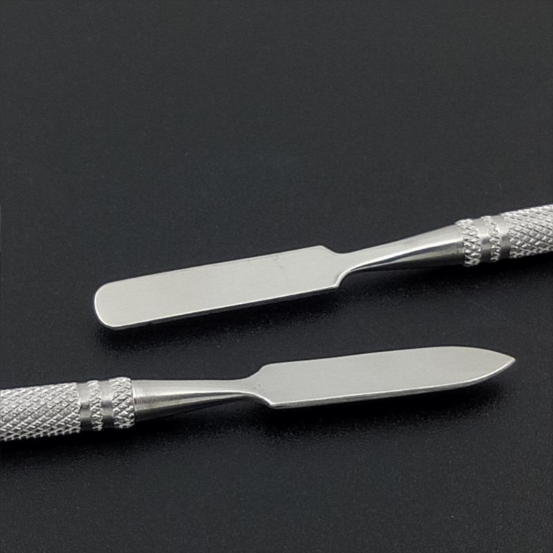 1Pc Stainless Steel makeup toner Spatula mixing stick For Blending different cream Nail Polish Durable Dual heads Bar