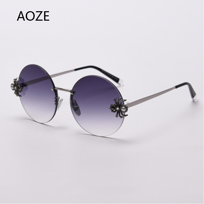 2020 Ladies retro rimless spider sunglasses with round fashion designer punk style Gradient sunglasses UV Women ins Popular
2020 Ladies retro rimless spider sunglasses with round fashion designer punk style Gradient sunglasses UV Women ins Popular