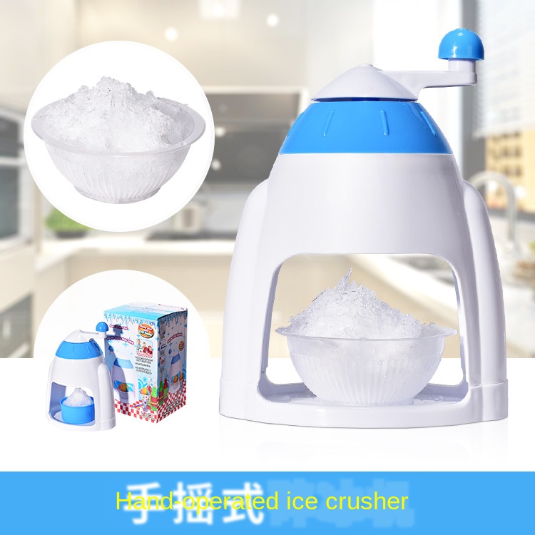Manual Household Ice Machine Snowflake Ice Planer Crusher Slush Machine Grinder
