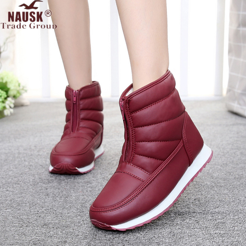 2020 New Winter Ankle Boots Women PU Leather Wool Boots Waterproof Plush Zipper Warm Snow Thickening Botas Mujer Invierno, Black
2020 New Winter Ankle Boots Women PU Leather Wool Boots Waterproof Plush Zipper Warm Snow Thickening Botas Mujer Invierno, Black