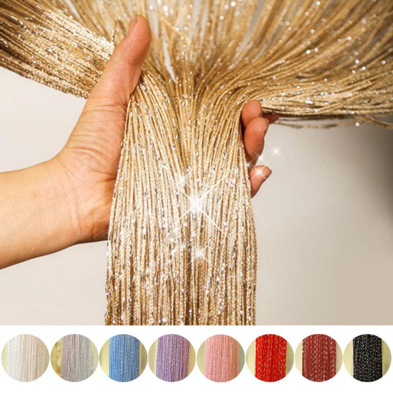 Shiny Tassel Silver Line String Curtain Fashion Valance Living Room Divider Wedding DIY Home Decoration Window Door 300 x 290cm, Red
Shiny Tassel Silver Line String Curtain Fashion Valance Living Room Divider Wedding DIY Home Decoration Window Door 300 x 290cm, Red