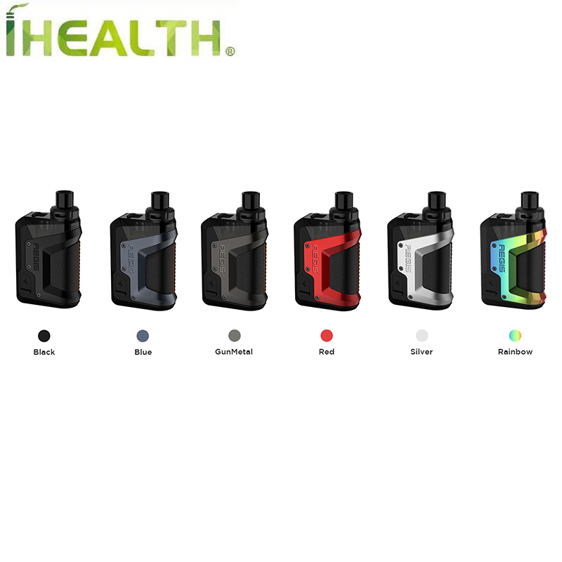 GeekVape Aegis Hero Kit 45W powered by 1200mAh battery with 4ml visible pod Compatible with all upcoming boost coils, Blue
GeekVape Aegis Hero Kit 45W powered by 1200mAh battery with 4ml visible pod Compatible with all upcoming boost coils, Blue
