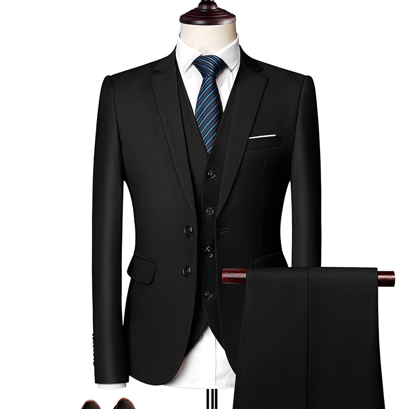 3 Piece Suits Men Men's Suit Suit Korean Edition Youth Handsome British Style Slimming Groomsman's Wedding Dress, Black
3 Piece Suits Men Men's Suit Suit Korean Edition Youth Handsome British Style Slimming Groomsman's Wedding Dress, Black
