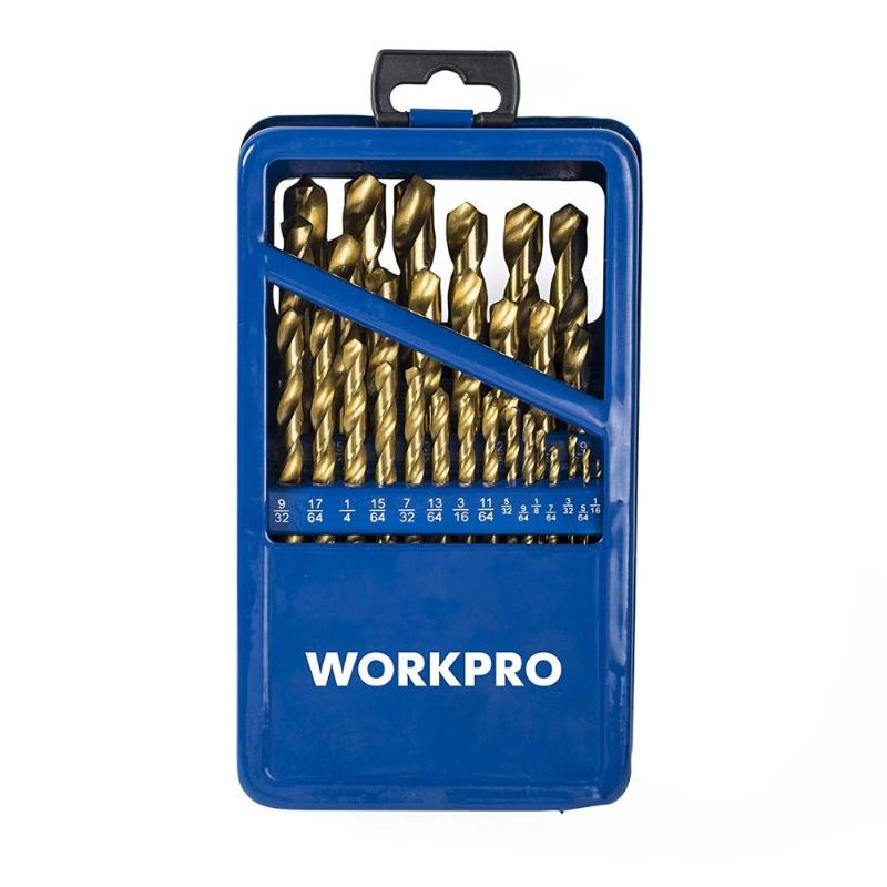 WORKPRO 29 PC Titanium Drill Bit Multiple Size Drill Bit Set 29 in 1 Case for Electric
WORKPRO 29 PC Titanium Drill Bit Multiple Size Drill Bit Set 29 in 1 Case for Electric