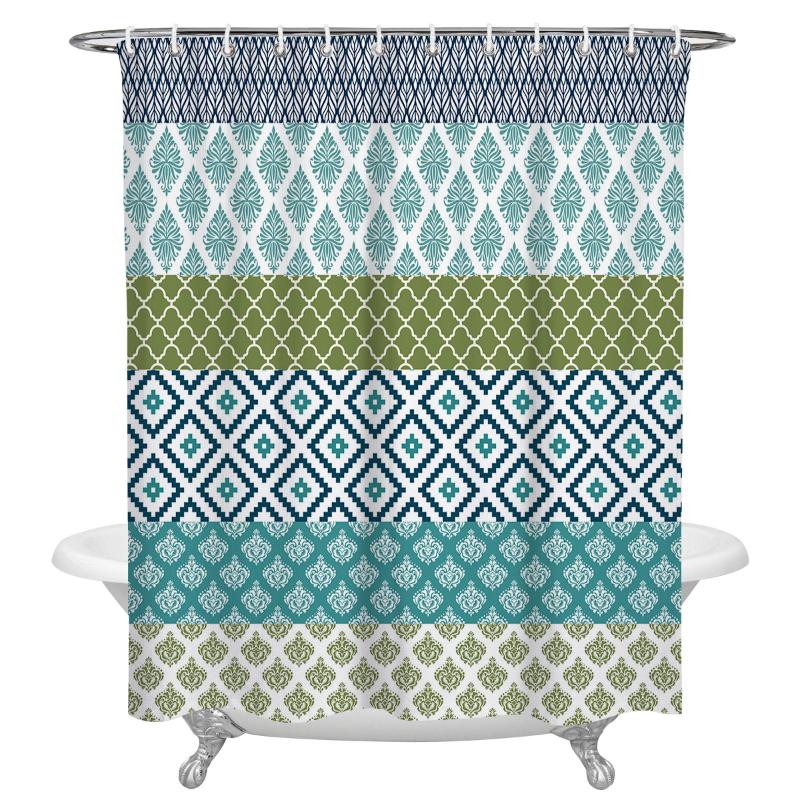 Geometric Pattern Print Shower Curtains Waterproof Bathroom Accessories Polyester Fabric Shower Curtain Home Decor
Geometric Pattern Print Shower Curtains Waterproof Bathroom Accessories Polyester Fabric Shower Curtain Home Decor