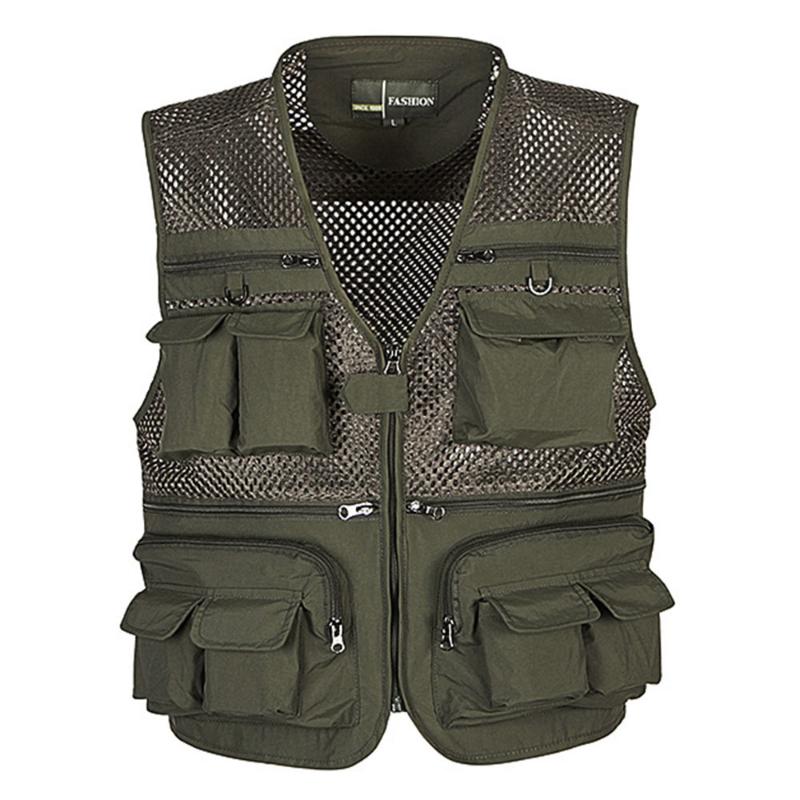 2020 New Arrival Multi-pockets Vest Men Professional Photography Cameraman Mesh Vest for Shooting Director Reporter Vests, Yellow
2020 New Arrival Multi-pockets Vest Men Professional Photography Cameraman Mesh Vest for Shooting Director Reporter Vests, Yellow