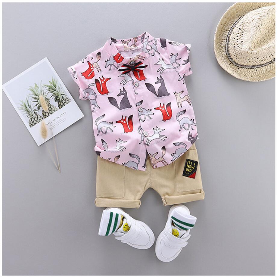 New Summer Baby boy's suit Baby Clothing Set for Boys Cute Casual Clothes Set The Fox Top Shorts 2PCS Infant Suits Kids Clothes, Light blue
New Summer Baby boy's suit Baby Clothing Set for Boys Cute Casual Clothes Set The Fox Top Shorts 2PCS Infant Suits Kids Clothes, Light blue
