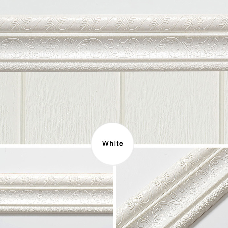 Wall Trim Line Skirting Border 3D Pattern Sticker Decoration Self Adhesive Durable Waterproof Strip SEC88, White a
Wall Trim Line Skirting Border 3D Pattern Sticker Decoration Self Adhesive Durable Waterproof Strip SEC88, White a