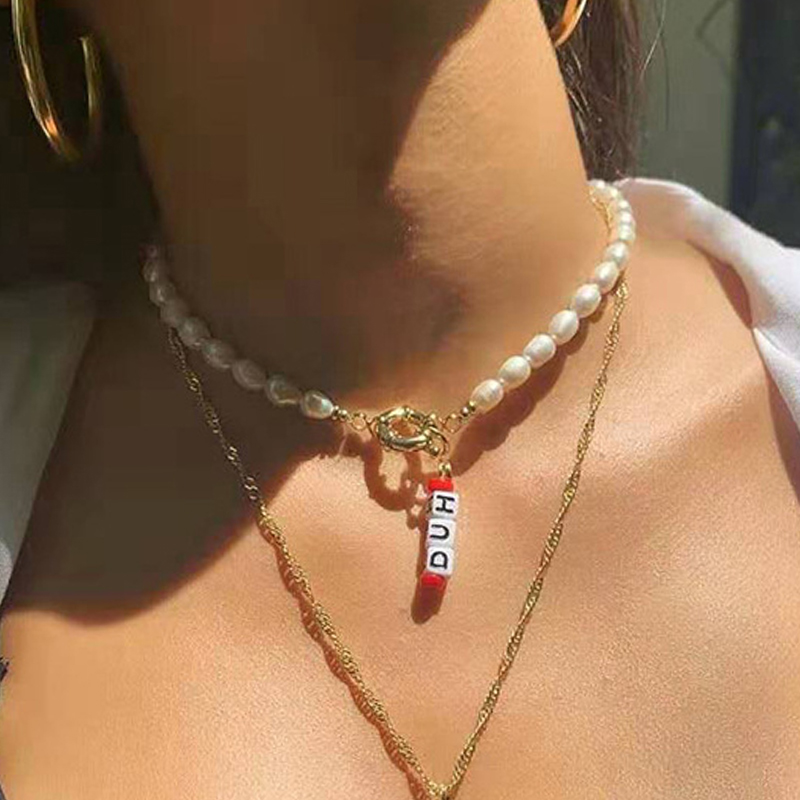 2020 women necklace baroque freshwater pearl high-quality trend accessories 26 letters pendant Jewellery gift for friends collar
2020 women necklace baroque freshwater pearl high-quality trend accessories 26 letters pendant Jewellery gift for friends collar