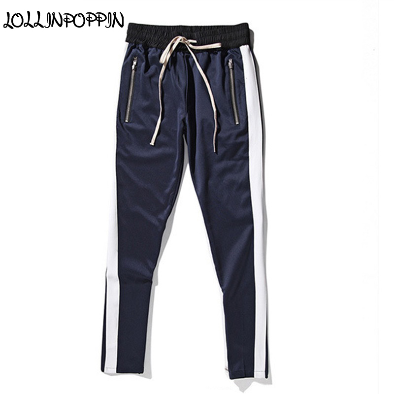 Men Side Stripe Zippered Bottom Jogger Pants Elastic Waist High Street Casual Track Pants Hip Hop For Men Zippered Pockets, Black
Men Side Stripe Zippered Bottom Jogger Pants Elastic Waist High Street Casual Track Pants Hip Hop For Men Zippered Pockets, Black