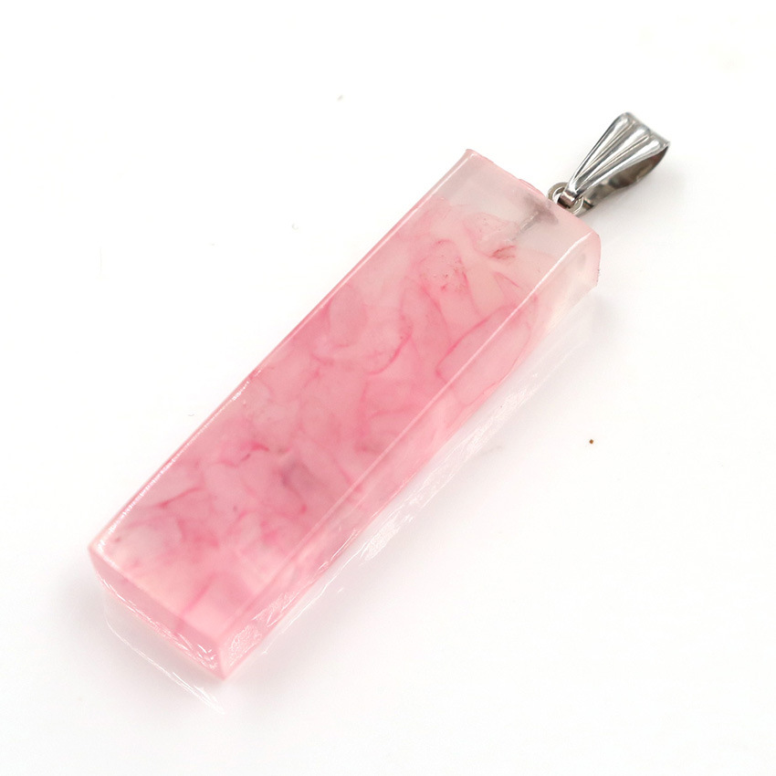 QIMOSHI Raw Quartz Cuboid chakra Yoga Healing Pendant Necklace for Women Men Stone Crystal Rectangle Point Pillar Pendants Jewelry