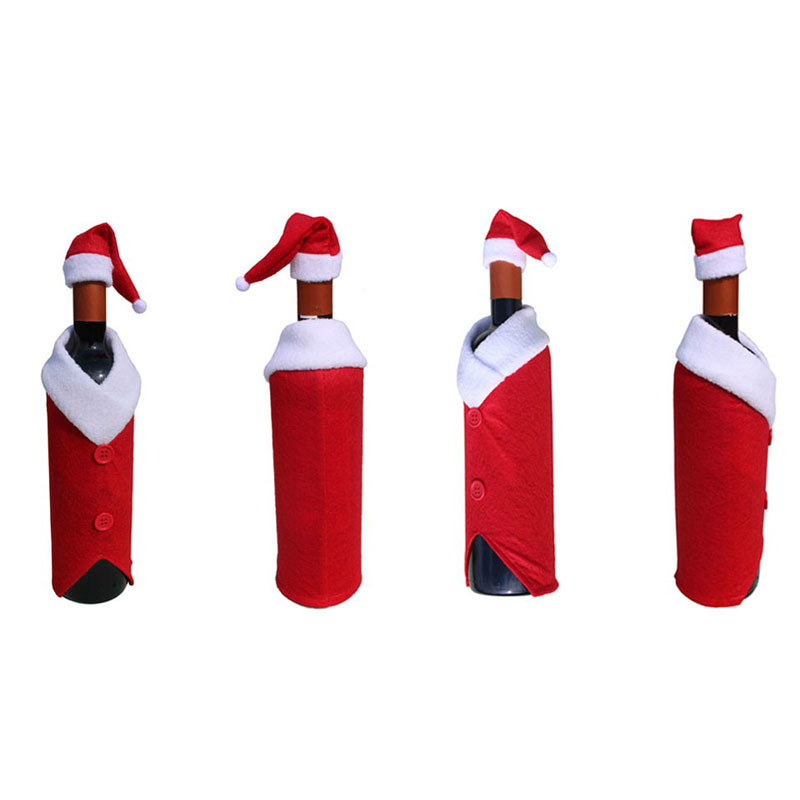 1 Set Christmas Cute Red Wine Bottle Cover Santa Claus Dinner Table Decoration Home Party Decor Christmas Decorations 5ZHH086
1 Set Christmas Cute Red Wine Bottle Cover Santa Claus Dinner Table Decoration Home Party Decor Christmas Decorations 5ZHH086