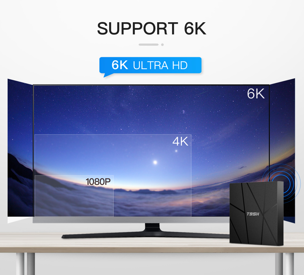 t95h tv box allwinner h616 quad core android 10 os 1gb 2gb ram 8gb 16gb rom