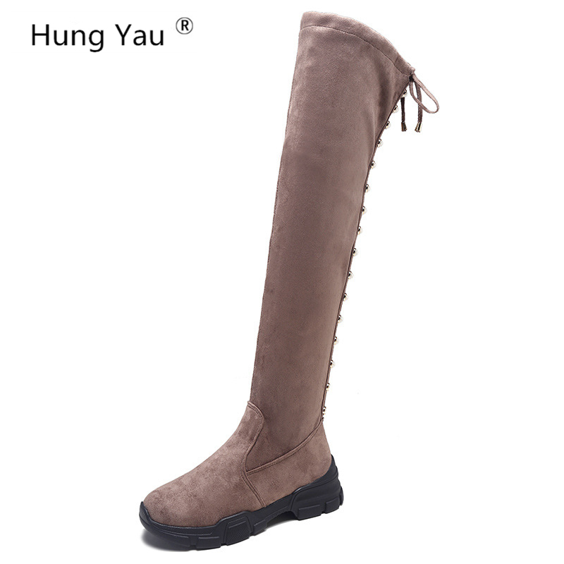 Hung Yau Over-the-Knee Boots Fashion Women Slip-On Women's Shoes Woman Casual Shoes Long Leather Boots Sneaker Size 35-39, Brown
Hung Yau Over-the-Knee Boots Fashion Women Slip-On Women's Shoes Woman Casual Shoes Long Leather Boots Sneaker Size 35-39, Brown