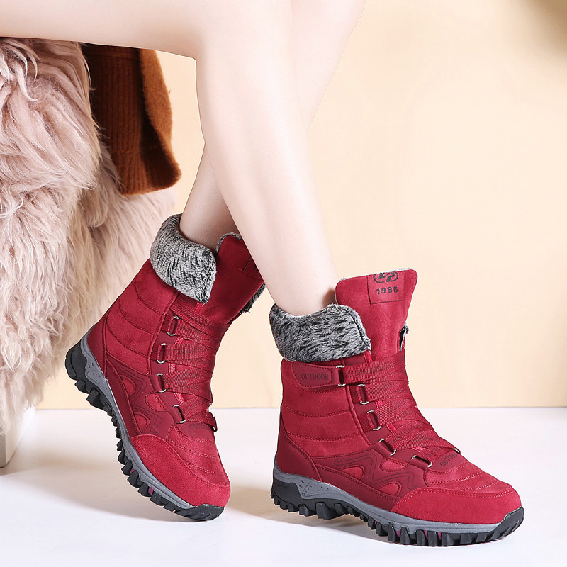 2020 New Women Boots High Quality Leather Suede Winter Boots Women Keep Warm Lace-up Waterproof Snow Botas mujer, Black
2020 New Women Boots High Quality Leather Suede Winter Boots Women Keep Warm Lace-up Waterproof Snow Botas mujer, Black