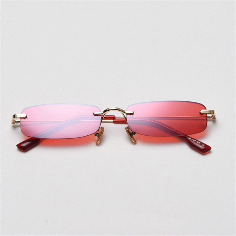 Small Rectangle Sunglasses Women Rimless Square Sun Glasses Men Summer Style Female Metal Rack Retro Glasses UV Red Clear
Small Rectangle Sunglasses Women Rimless Square Sun Glasses Men Summer Style Female Metal Rack Retro Glasses UV Red Clear