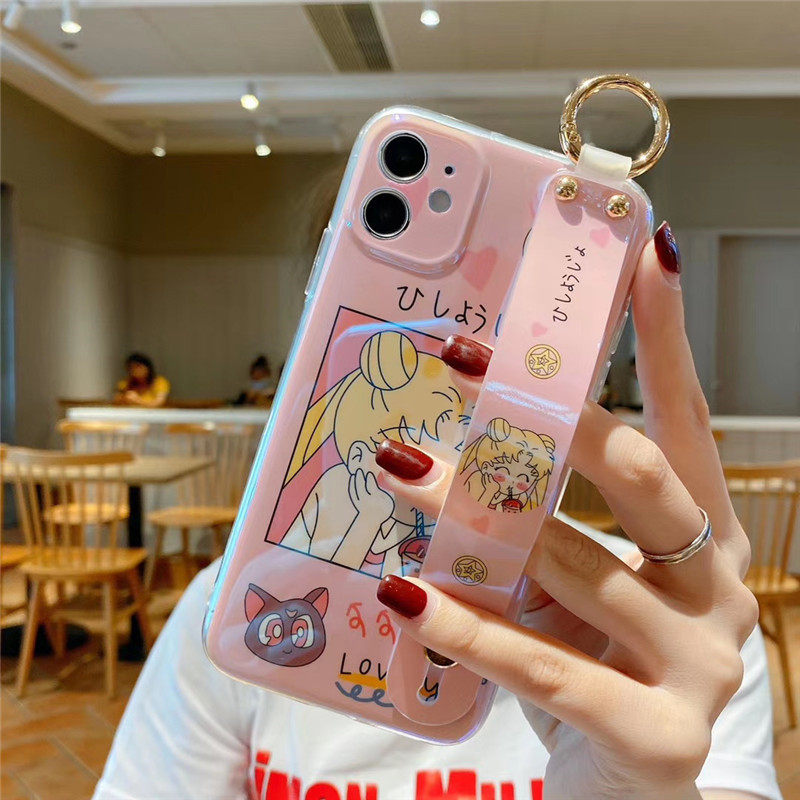 Japan Anime Cartoon Sailor Moon Luna Cat soft phone case for iphone 11 Pro Max X XS XR 7 8 plus 2020 SE Wrist bracket cover
Japan Anime Cartoon Sailor Moon Luna Cat soft phone case for iphone 11 Pro Max X XS XR 7 8 plus 2020 SE Wrist bracket cover