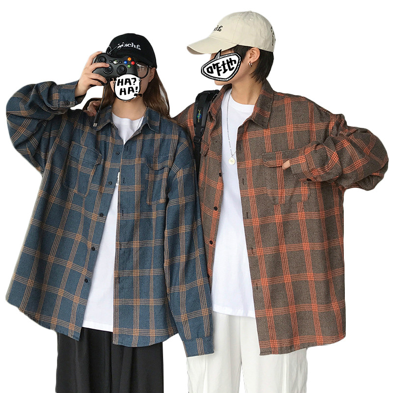 Autumn winter long sleeve shirt men's loose couple shirt fashion youth fashion, White;black
Autumn winter long sleeve shirt men's loose couple shirt fashion youth fashion, White;black
