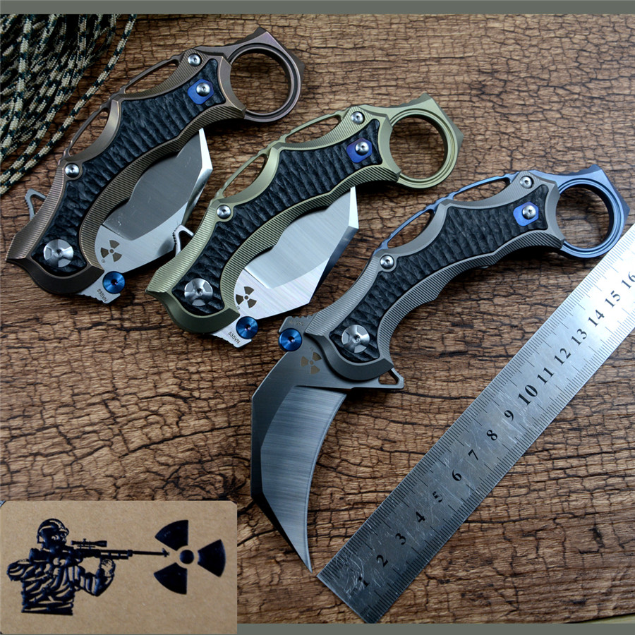 Jungle edge JR5221 Claw knife S35VN blade TC4 Titanium handle Folding Karambit Knives for outdoor camping hunting EDC
Jungle edge JR5221 Claw knife S35VN blade TC4 Titanium handle Folding Karambit Knives for outdoor camping hunting EDC