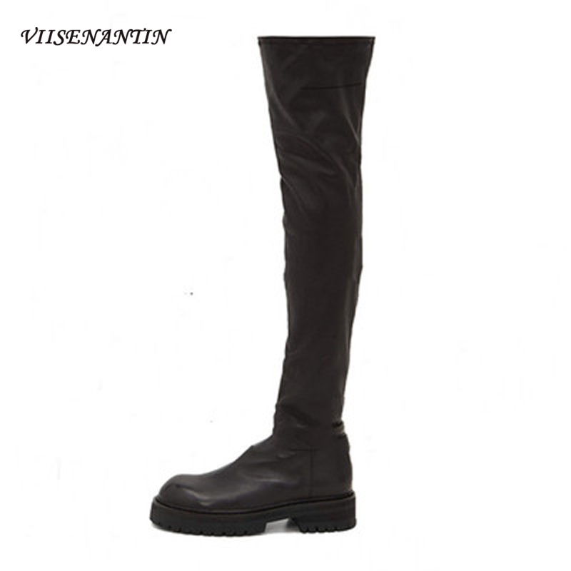 2020 New Stovepipe Over-The-Knee Fashion Women's Boots Thick-Soled Low-Heeled High Flat-Bottomed Leather Thin Stretch Boots, 60cm plush
2020 New Stovepipe Over-The-Knee Fashion Women's Boots Thick-Soled Low-Heeled High Flat-Bottomed Leather Thin Stretch Boots, 60cm plush