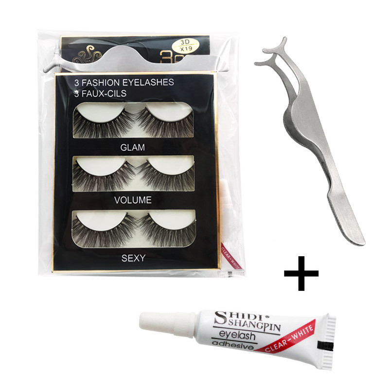 3 Pairs 3d Mink Eyelashes Kit Natural Long Lashes False Eyelashes Eyelash Extensions with eyelash glue eye lashes tweezers kits
3 Pairs 3d Mink Eyelashes Kit Natural Long Lashes False Eyelashes Eyelash Extensions with eyelash glue eye lashes tweezers kits