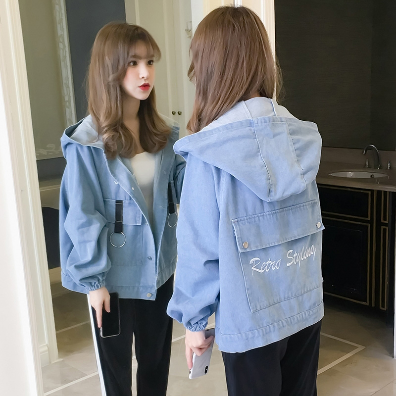 Candy Color Hooded Women Dennim Jackets 2020 Spring Autumn Big Pocket Embroidery Loose Casual Fashionable Female Jean Coats, Black
Candy Color Hooded Women Dennim Jackets 2020 Spring Autumn Big Pocket Embroidery Loose Casual Fashionable Female Jean Coats, Black