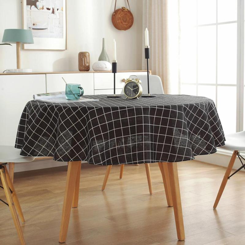 Hotel Dining Room Cotton Linen Round Tablecloth Home Decoration Soft Oilproof, White
Hotel Dining Room Cotton Linen Round Tablecloth Home Decoration Soft Oilproof, White