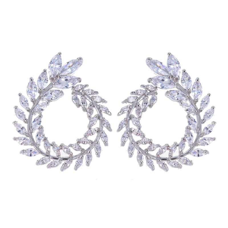 Stud Emmaya Women Earrings High Quality Clear Color Cubic Zirconia Stone Flower Earring Factory Price
Stud Emmaya Women Earrings High Quality Clear Color Cubic Zirconia Stone Flower Earring Factory Price