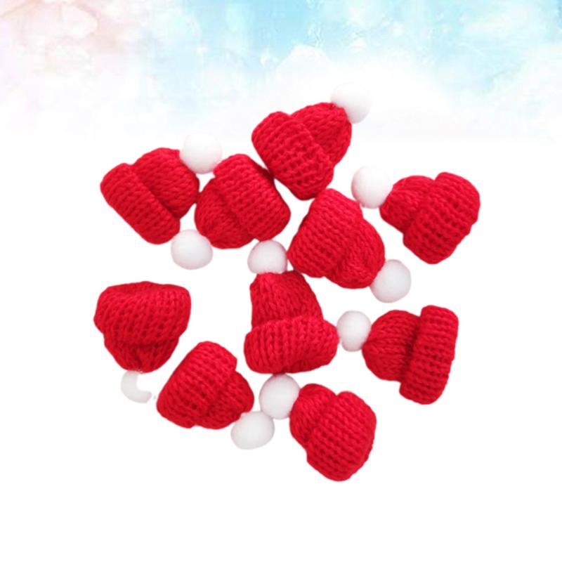 10PCS Knitted Small Christmas Hat Santa Claus Cap Cute Christmas Hats Headdress Party Favors DIY Handmade Accessories (Red
10PCS Knitted Small Christmas Hat Santa Claus Cap Cute Christmas Hats Headdress Party Favors DIY Handmade Accessories (Red