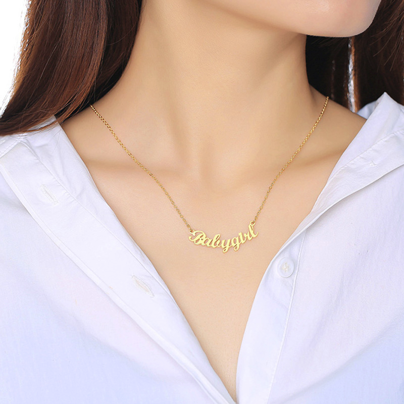 PERFECT GIFT FOR HER MINIMALIST NAME NECKLACE IN STAINLESS STEEL GOLD COLOR NAME + FONT NUMBER
PERFECT GIFT FOR HER MINIMALIST NAME NECKLACE IN STAINLESS STEEL GOLD COLOR NAME + FONT NUMBER